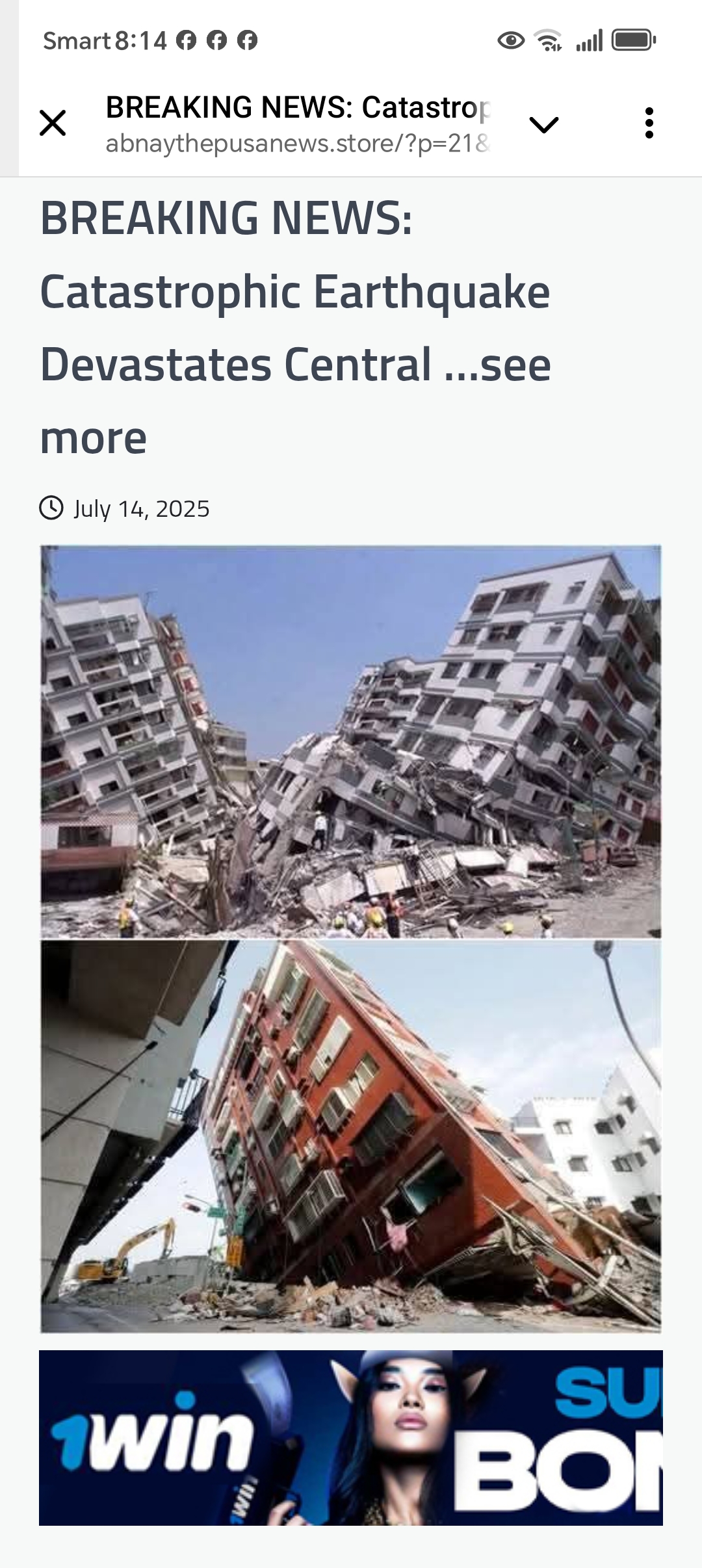 BREAKING NEWS: Catastrophic Earthquake Devastates Central …see more